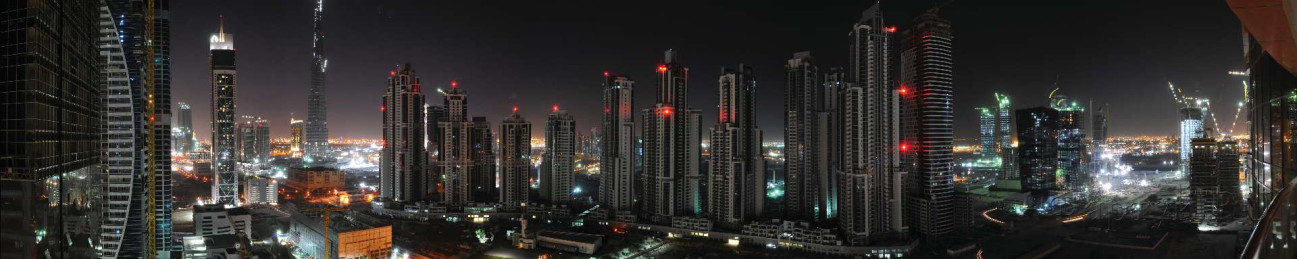 Скинали — Панорама ночного Дубая