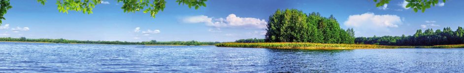 Скинали — Пейзаж Зеленый остров на озере