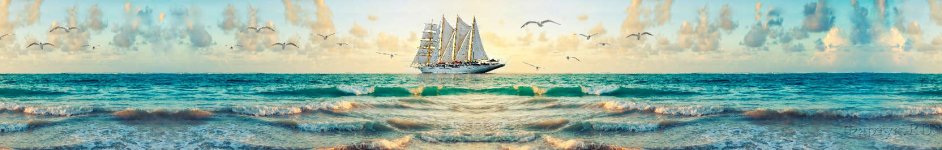 Скинали — Яхта в море с чайками