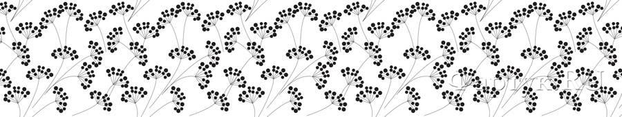 Скинали — Черно-белый растительный узор