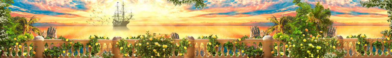 Скинали — Вид с балкона на море