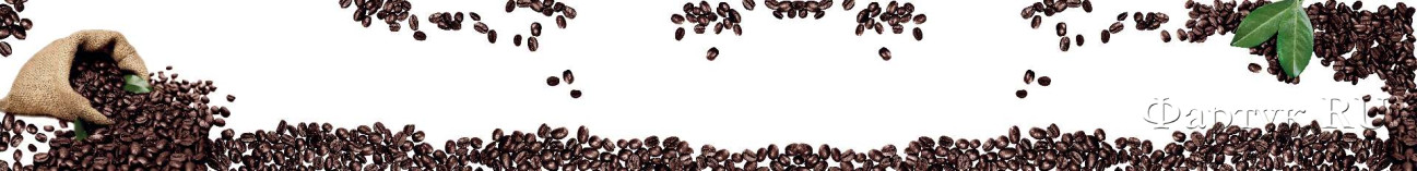 Скинали — Разбросанные кофейные зерна на белом фоне