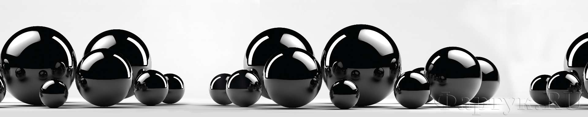 Черные 3d шары