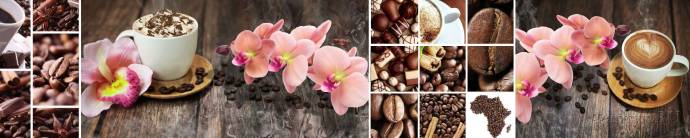 Скинали — Коллаж Кофе и орхидеи