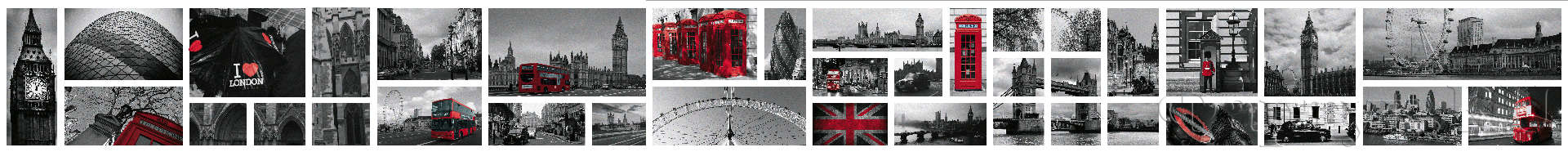 Коллаж Лондон в красном