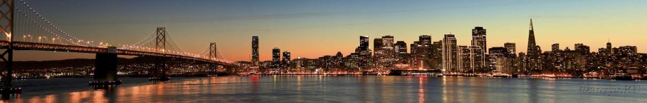 Скинали — Вечерняя панорама моста, Сан-Франциско