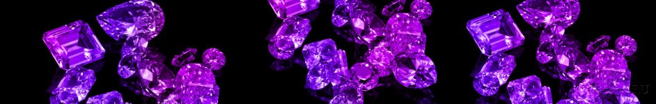 Скинали — Драгоценный камень фиолетового цвета на черном фоне