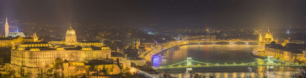 Скинали — Ночная панорама Будапешта