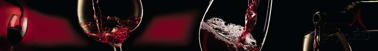 Скинали — Черно-красный коллаж винных фужеров