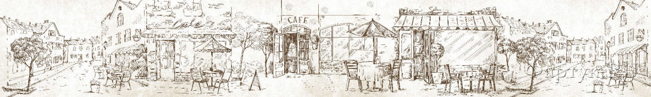 Скинали — Рисунок Кафе на улице