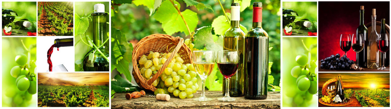 Скинали — Коллаж Вино и виноград