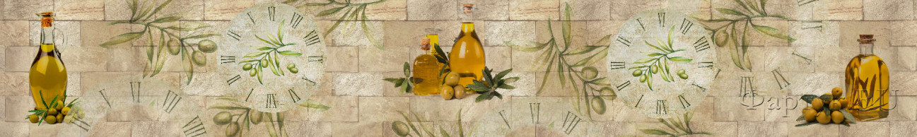 Скинали — Оливковое масло и оливковая ветвь на кирпичном фоне