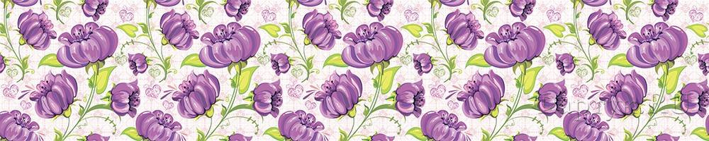 Скинали — Фиолетовые рисованные цветы