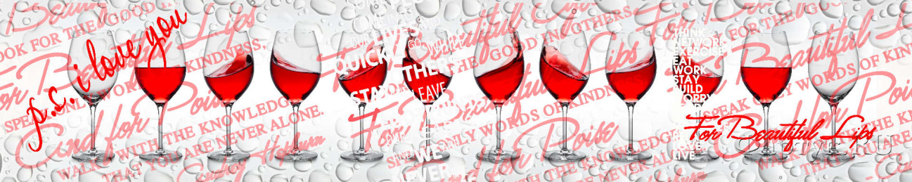 Скинали — Хрустальные бокалы красного вина