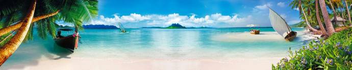 Скинали — Пляж, берег с голубым небом