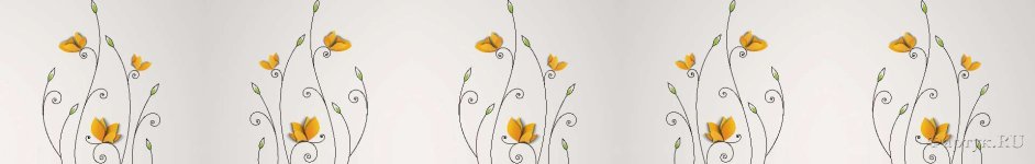 Скинали — Рисованные желтые цветы