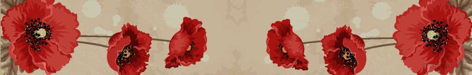 Скинали — Абстракция: красные маковые бутоны