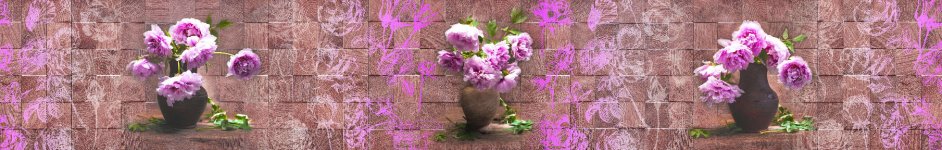 Скинали — Розовые пионы в вазах