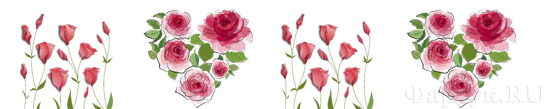 Розы и тюльпаны