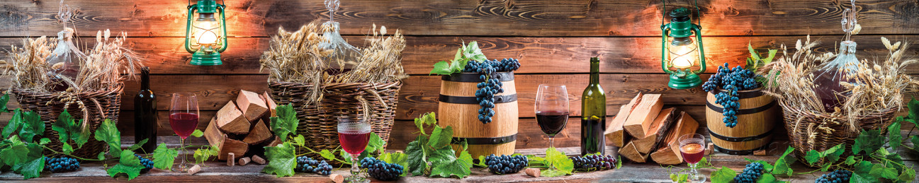 Скинали — Красное вино в интерьере деревенского дома