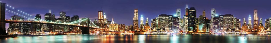 Скинали — Панорама освещенного Манхэттена ночью